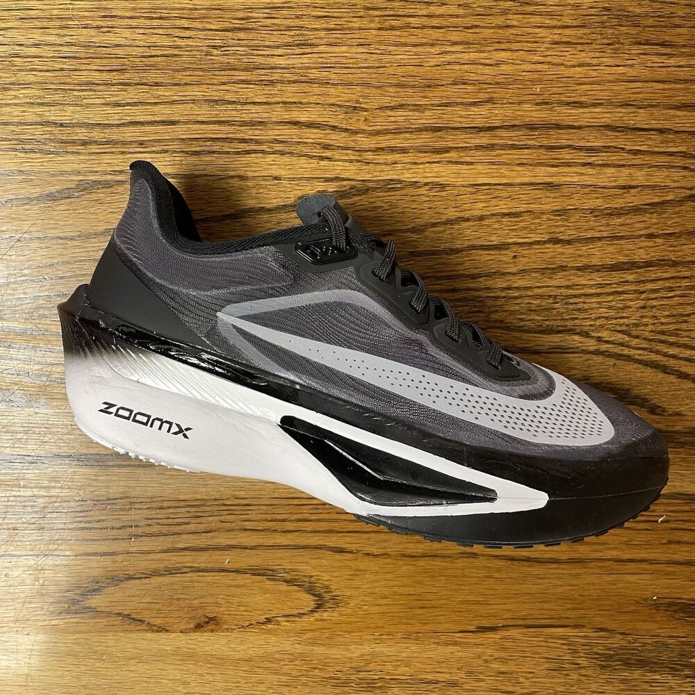 Size 8 Women’s Nike Zoom Fly 6 Black Light Smoke Grey Running Shoes NEW